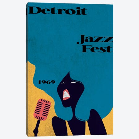 Detroit Jazz Fest 1969 Canvas Print #STY183} by Jay Stanley Canvas Art