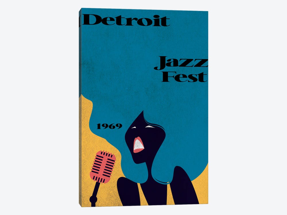 Detroit Jazz Fest 1969 by Jay Stanley 1-piece Canvas Art