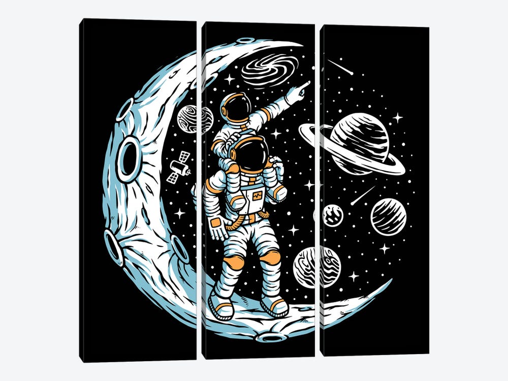 Did You See That Shooting Star by Jay Stanley 3-piece Canvas Artwork