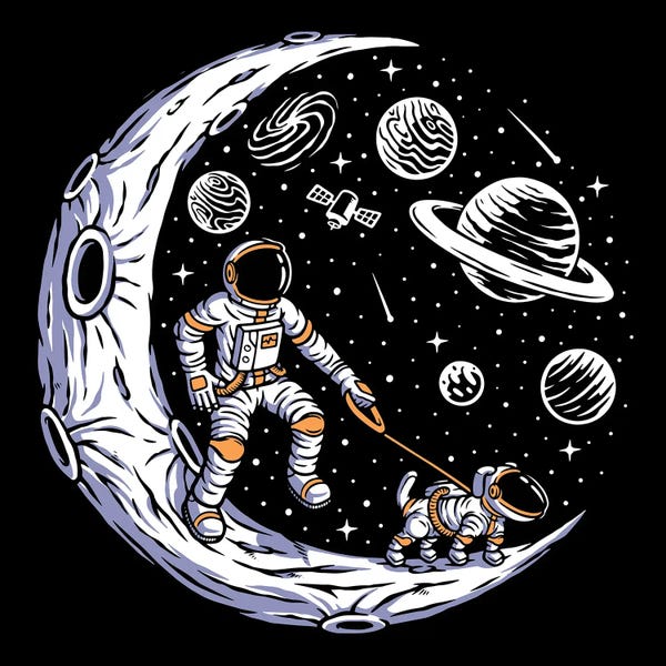 jay stanley: Doggie Moon Walks by jay stanley