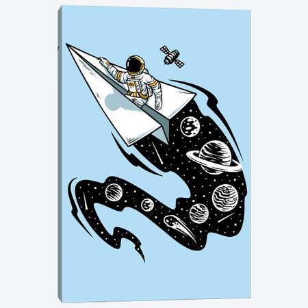 Flying Thru Space Canvas Print #STY199} by Jay Stanley Art Print