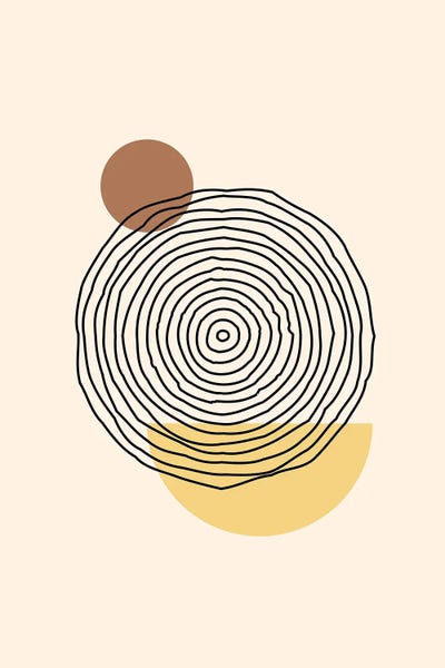 Organic Modern: Geometric Abstract Shapes III by jay stanley