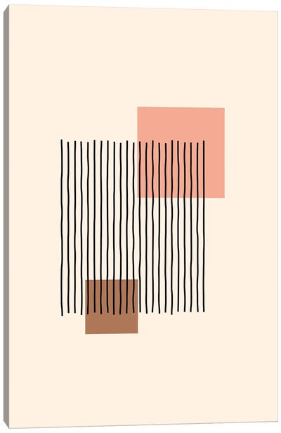 Geometric Abstract Shapes IIII Canvas Art Print - Organic Modern
