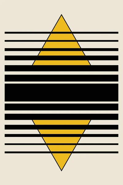 Geometric Pyramid by jay stanley framed wall art