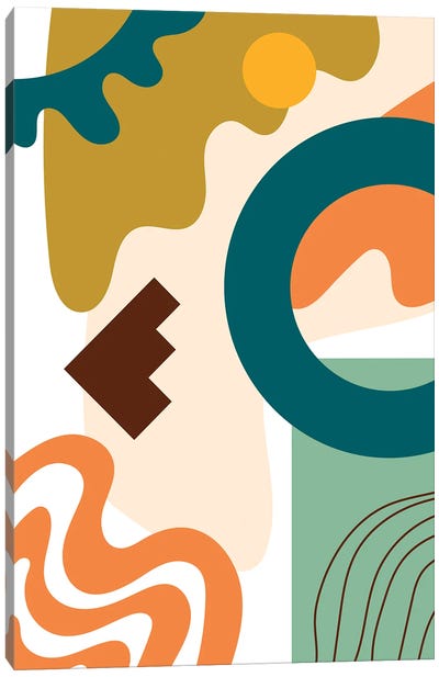 Abstract Expression III Canvas Art Print - The Cut Outs Collection