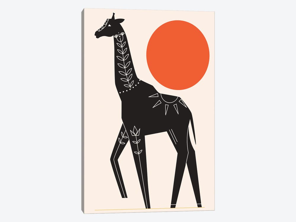 Giraffe In The Sun by Jay Stanley 1-piece Canvas Artwork
