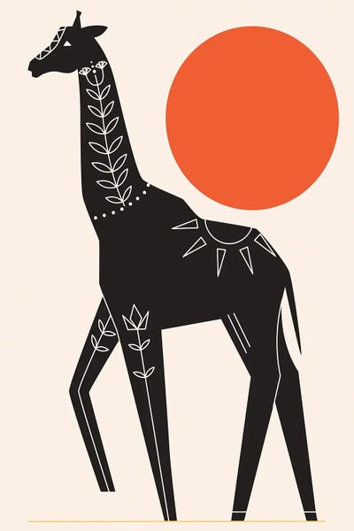 Scandinavian Office: Giraffe In The Sun by jay stanley