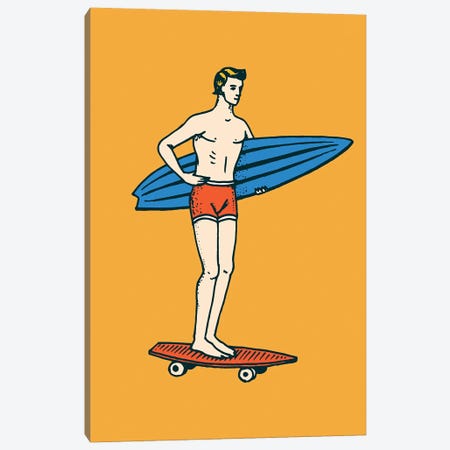 Gone Surfin' Canvas Print #STY224} by Jay Stanley Canvas Artwork
