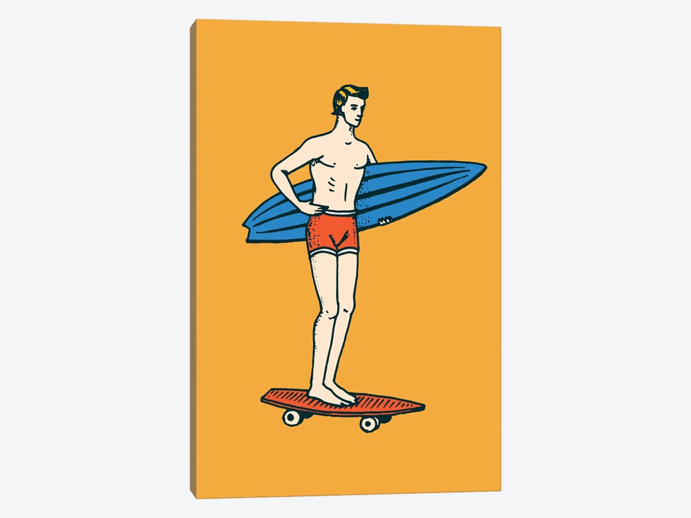 Gone Surfin' by Jay Stanley 1-piece Canvas Print