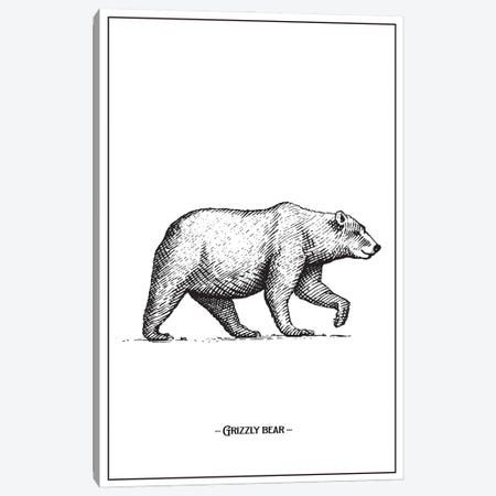 Grizzly Bear Canvas Print #STY229} by Jay Stanley Art Print