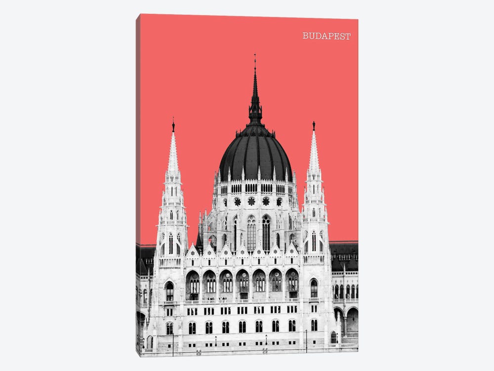Halftone Budapest Red II by Jay Stanley 1-piece Art Print