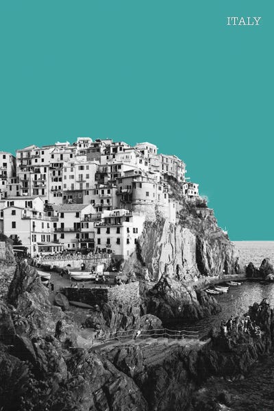 jay stanley: Halftone Italy Blue by jay stanley
