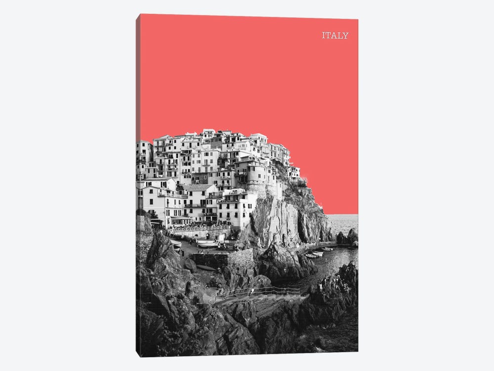Halftone Italy Red II by Jay Stanley 1-piece Canvas Print