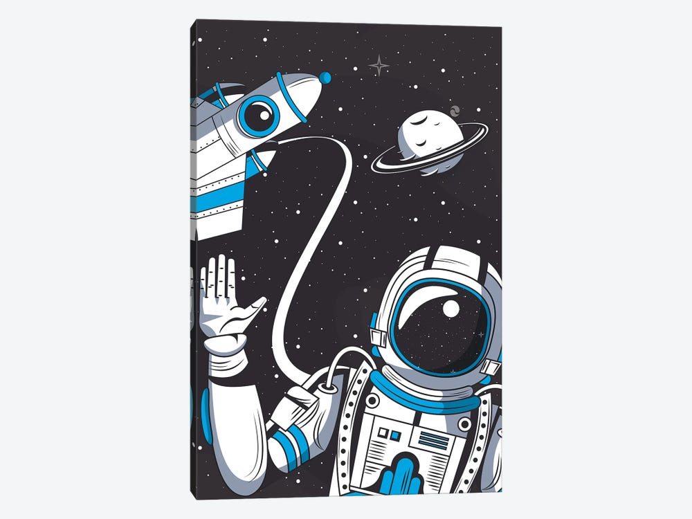 Hello From Space by Jay Stanley 1-piece Canvas Wall Art