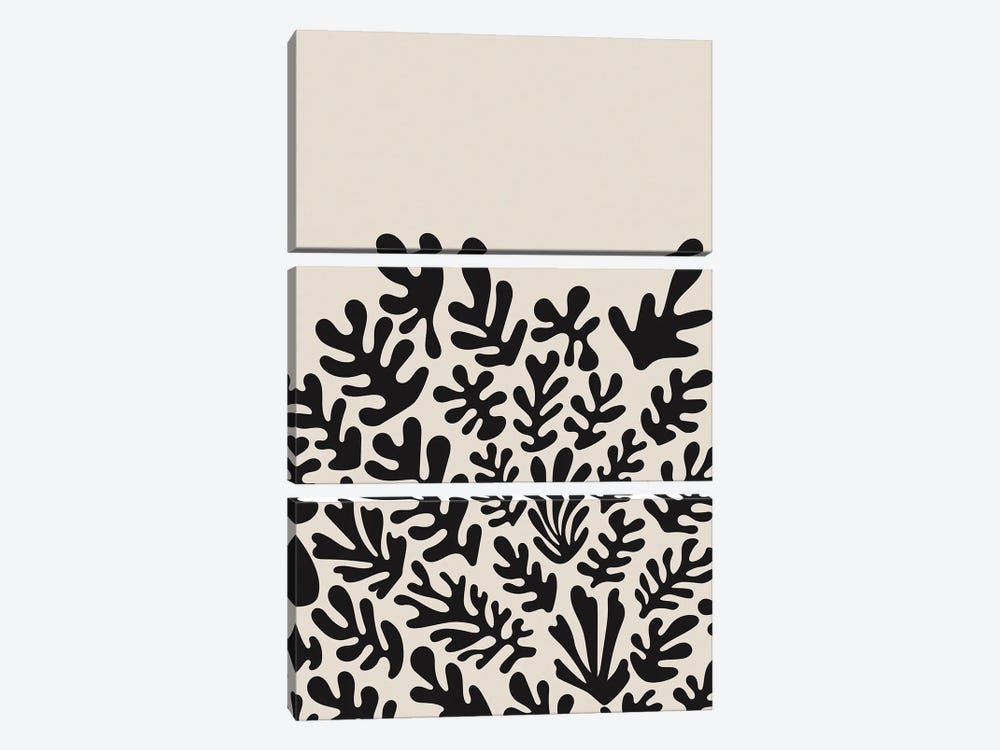 Henri Matisse Black Algae Collection II by Jay Stanley 3-piece Canvas Artwork
