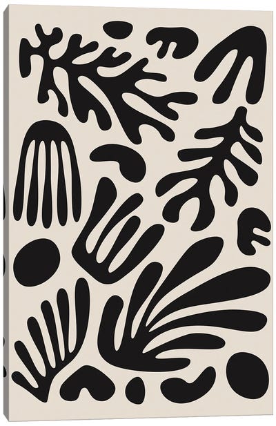 Henri Matisse Black Algae Collection III Canvas Art Print - The Cut Outs Collection