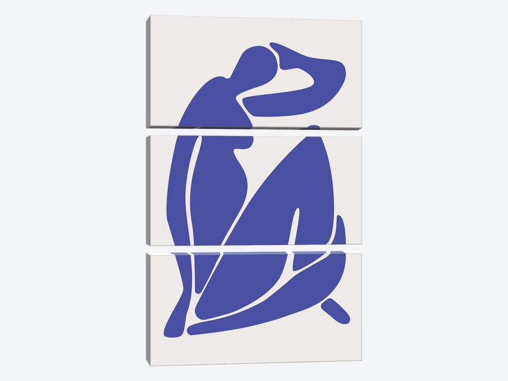 Henri Matisse Blue Collection I by Jay Stanley 3-piece Canvas Art