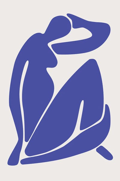 Large Modern Art - Canvas Prints: Henri Matisse Blue Collection I by jay stanley