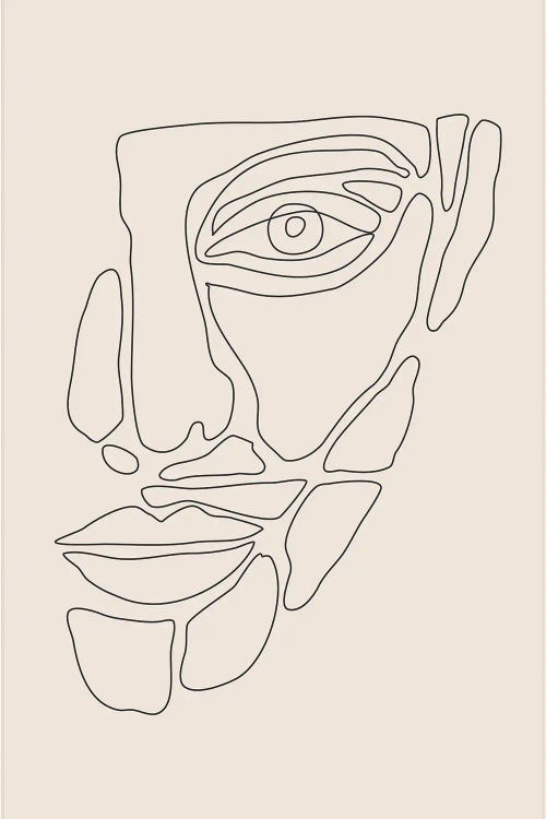 Abstract Face Lines I