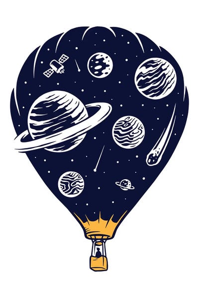jay stanley: Hot Air Baloon Universe by jay stanley