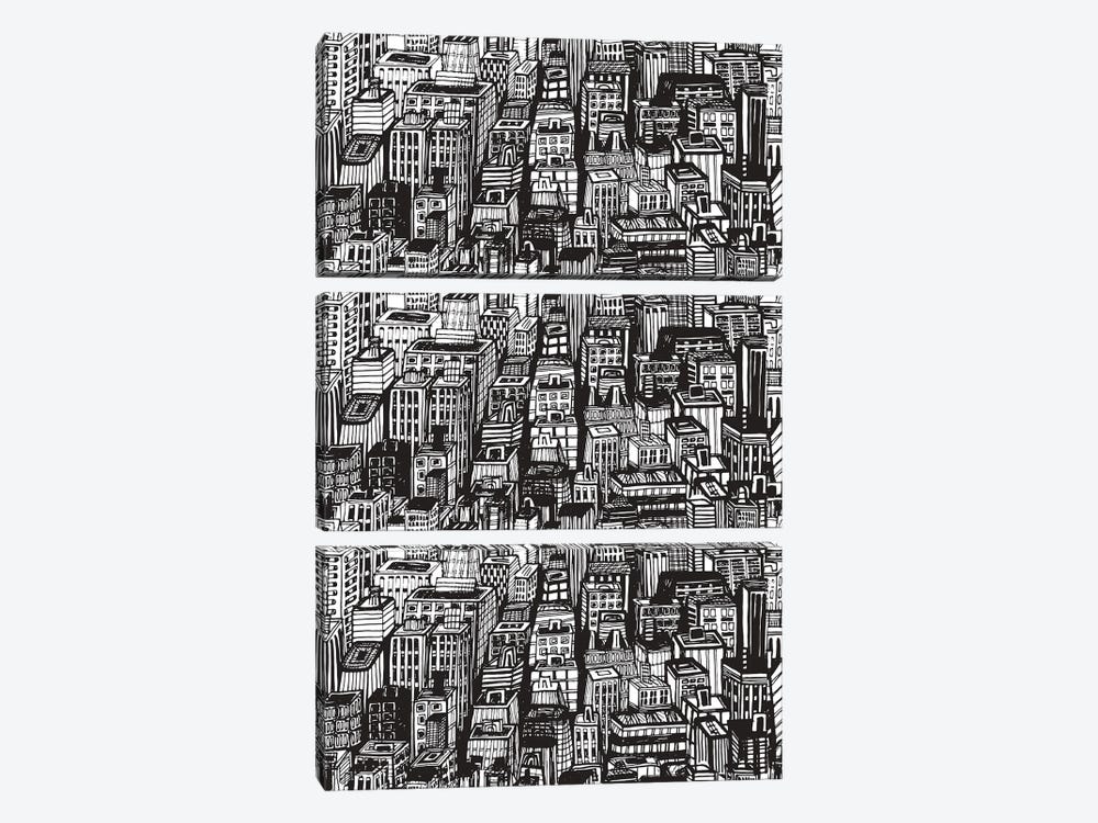 Housing Crisis by Jay Stanley 3-piece Canvas Wall Art