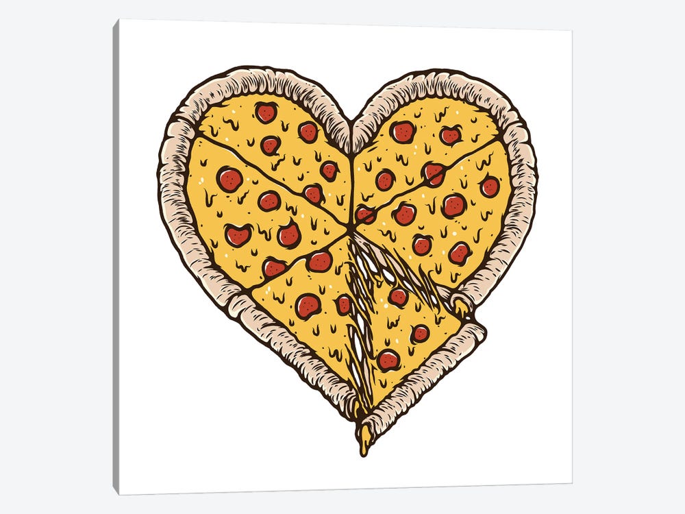 I Love Pizza by Jay Stanley 1-piece Art Print