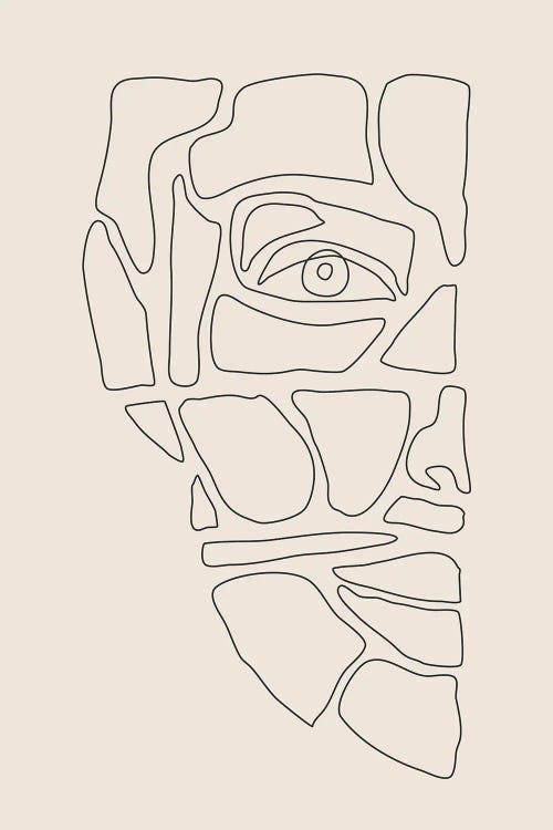 Abstract Face Lines III