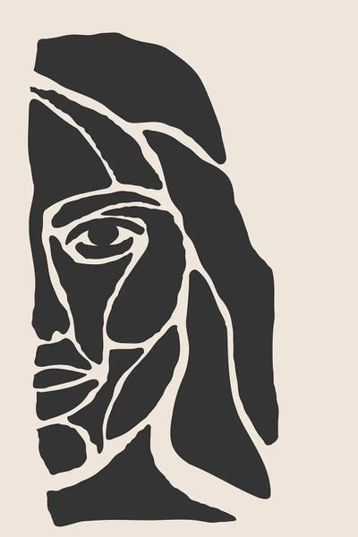 Abstract Face Series I by jay stanley multi panel art