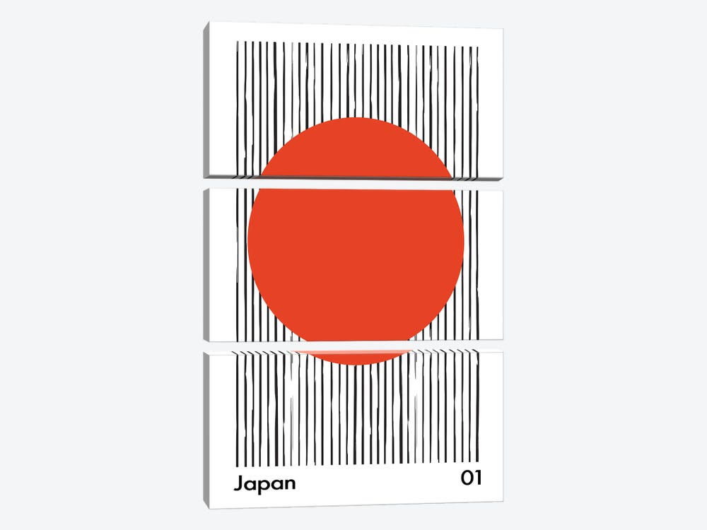 Japan Midcentury by Jay Stanley 3-piece Canvas Art Print