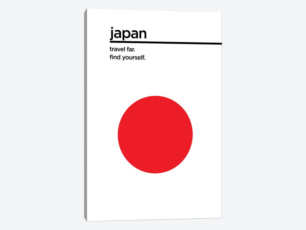 Japan Travel Poster by Jay Stanley 1-piece Canvas Wall Art