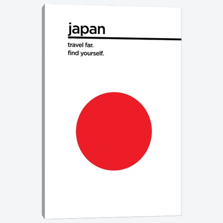 Japan Travel Poster Canvas Print #STY272} by Jay Stanley Canvas Artwork