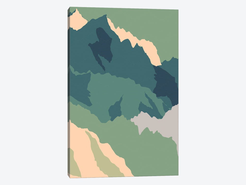 Japanese Mountain Range by Jay Stanley 1-piece Canvas Artwork