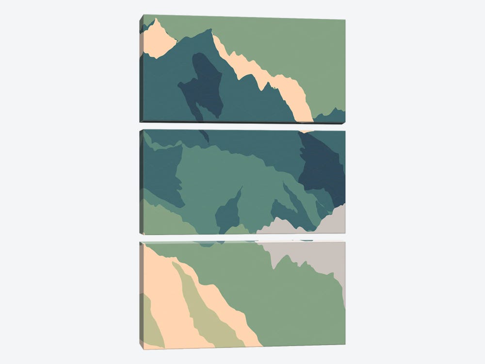 Japanese Mountain Range by Jay Stanley 3-piece Canvas Artwork