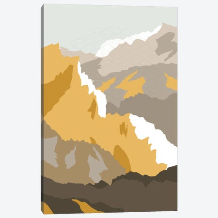 Japanese Mountain Scene Canvas Print #STY277} by Jay Stanley Canvas Art Print