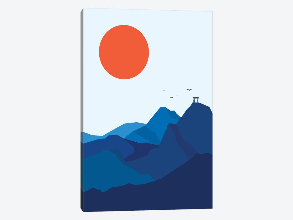 Japanese Mountain Sunrise by Jay Stanley 1-piece Canvas Wall Art