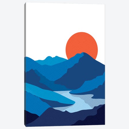 Japanese Mountain Canvas Print #STY280} by Jay Stanley Art Print