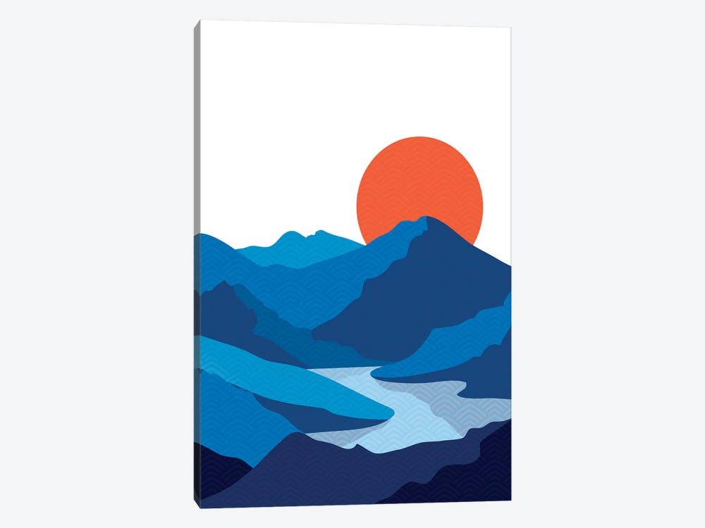 Japanese Mountain by Jay Stanley 1-piece Canvas Art Print