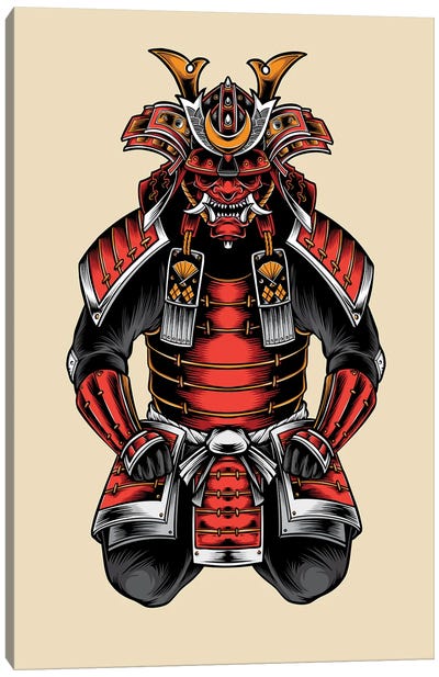 Japanese Samurai Canvas Art Print - Samurai Art