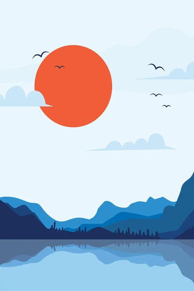 Japanese Minimalism: Japanese Sunset by jay stanley