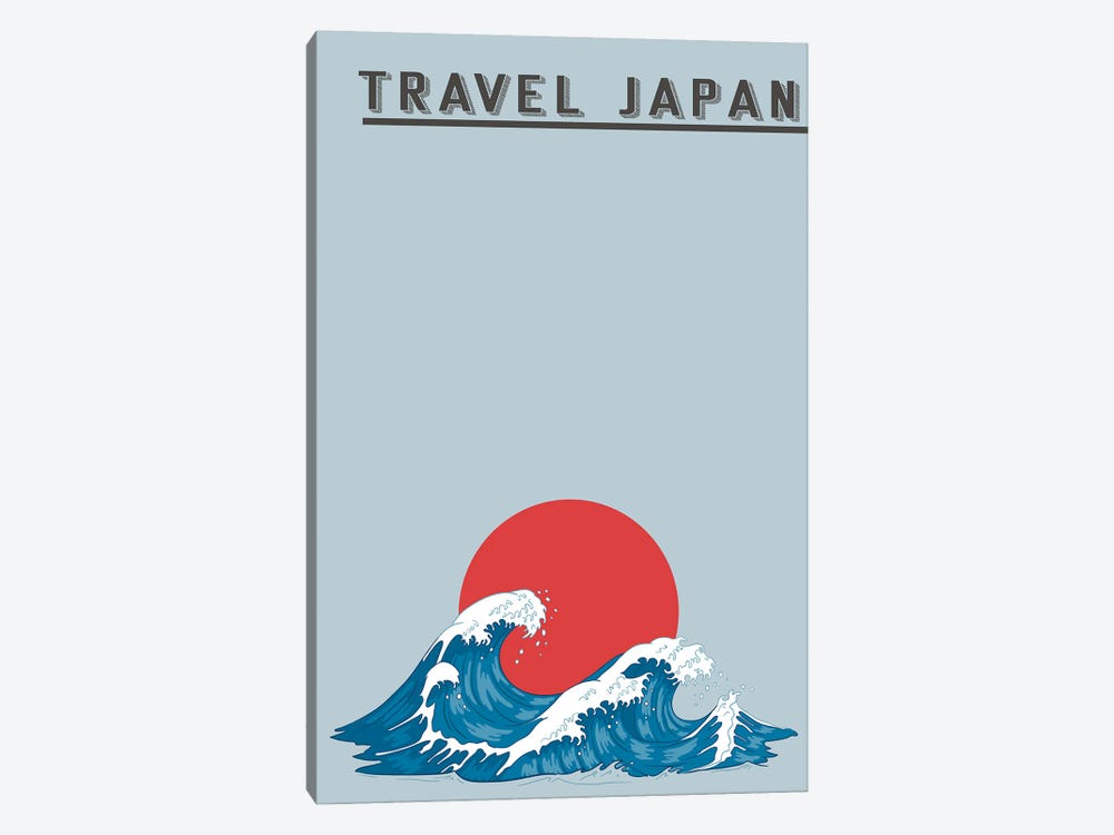 Japanese Waves by Jay Stanley 1-piece Canvas Wall Art
