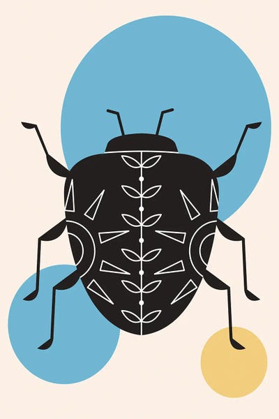 Lonely Beetle by jay stanley multi panel art