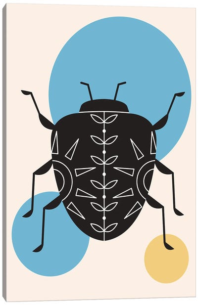 Lonely Beetle Canvas Art Print - Folksy Fauna