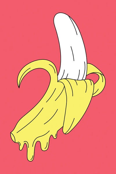 jay stanley: Melting Pink Banana by jay stanley