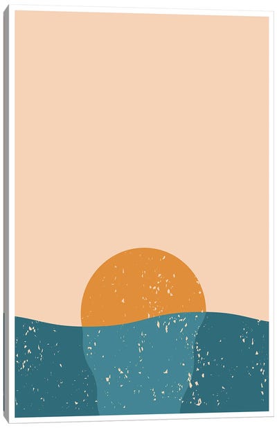 Melty Sunset Canvas Art Print - Jay Stanley