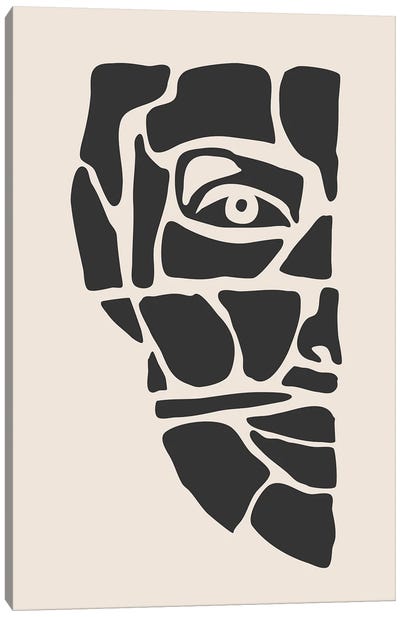 Abstract Face Series III Canvas Art Print - Jay Stanley