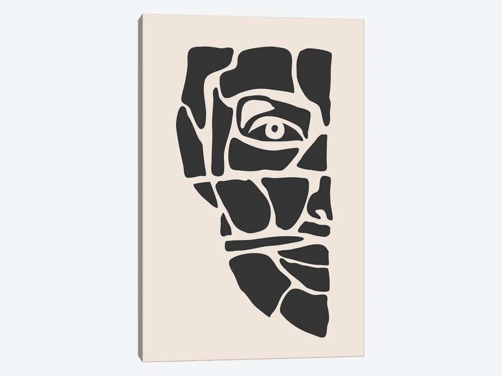 Abstract Face Series III 1-piece Canvas Wall Art