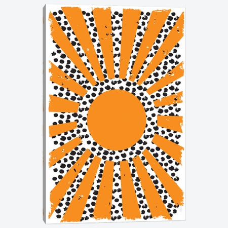 70's Inspired Sun Canvas Print #STY2} by Jay Stanley Canvas Art