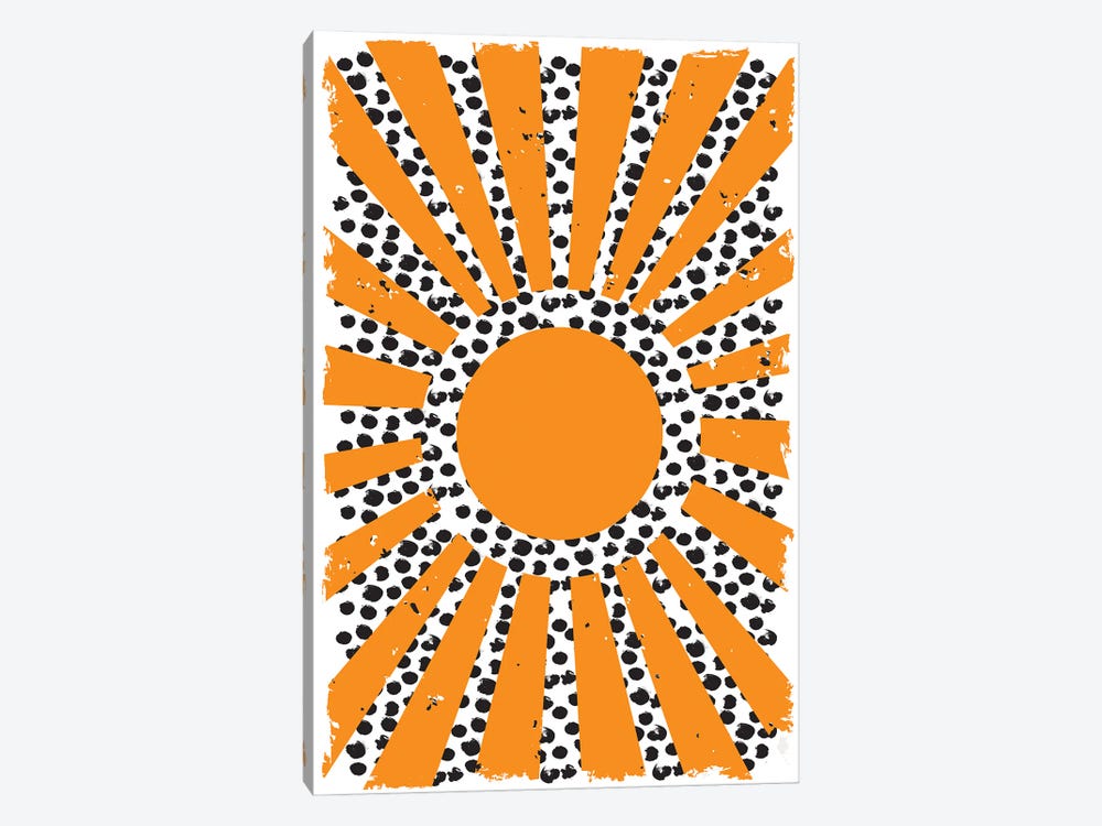 70's Inspired Sun by Jay Stanley 1-piece Canvas Artwork