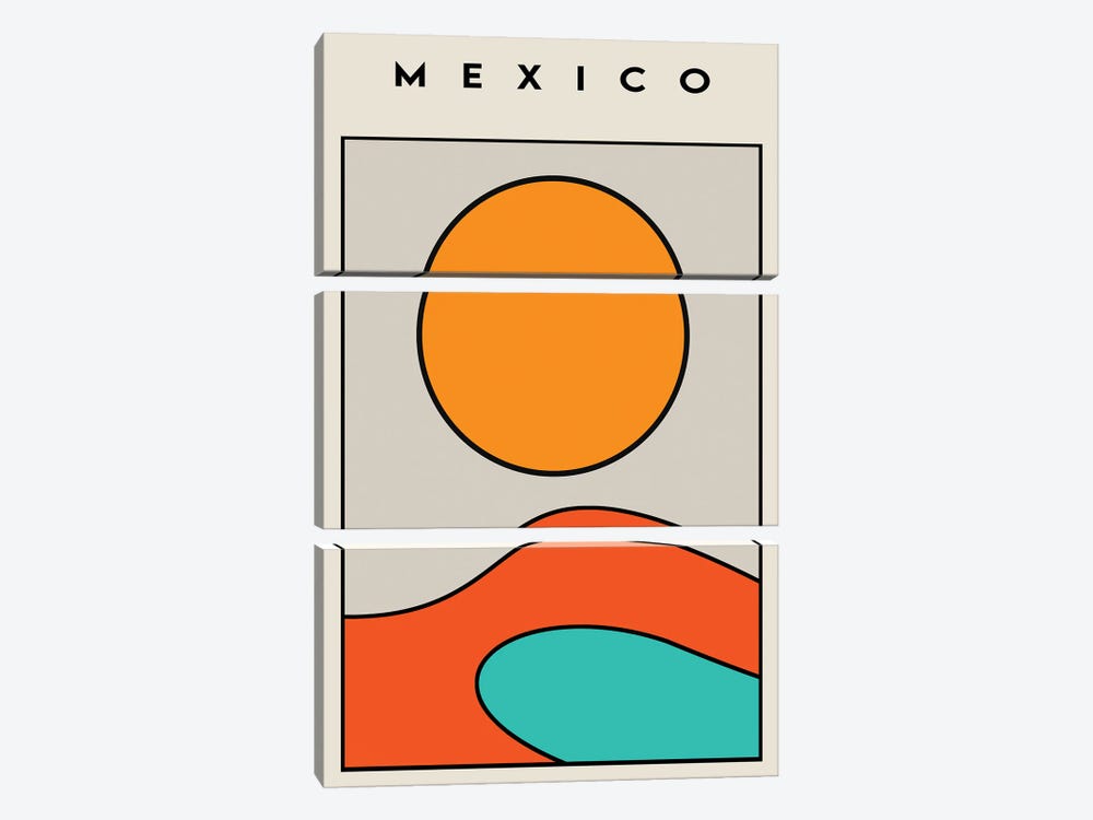 Mexico Vibe by Jay Stanley 3-piece Canvas Art