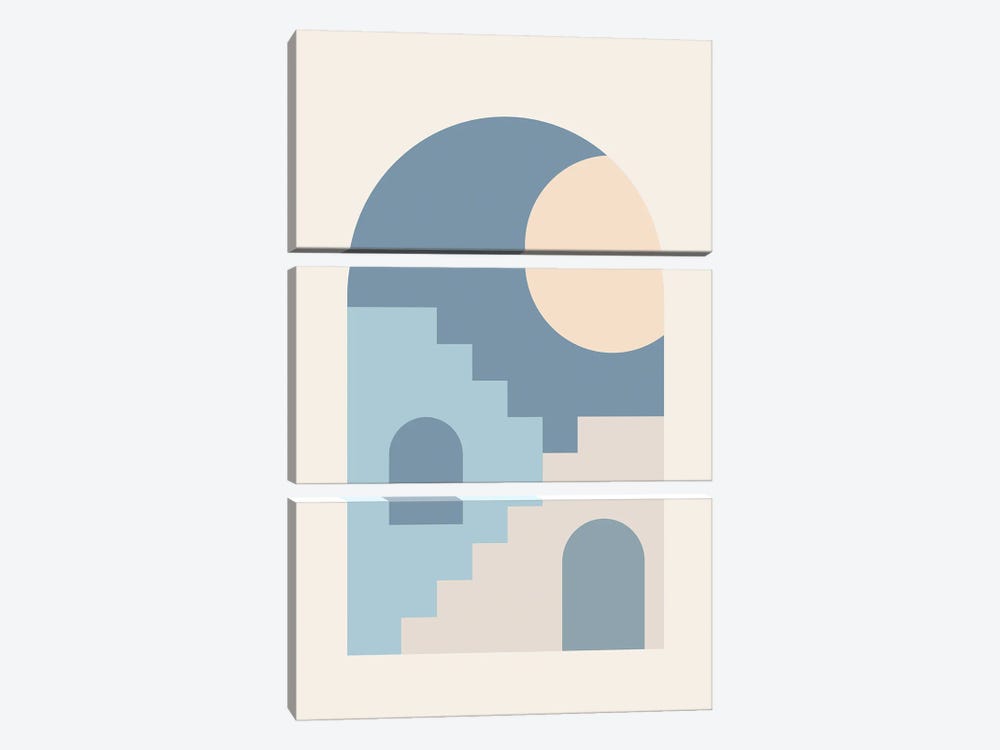 Minimal Architecture II by Jay Stanley 3-piece Canvas Print
